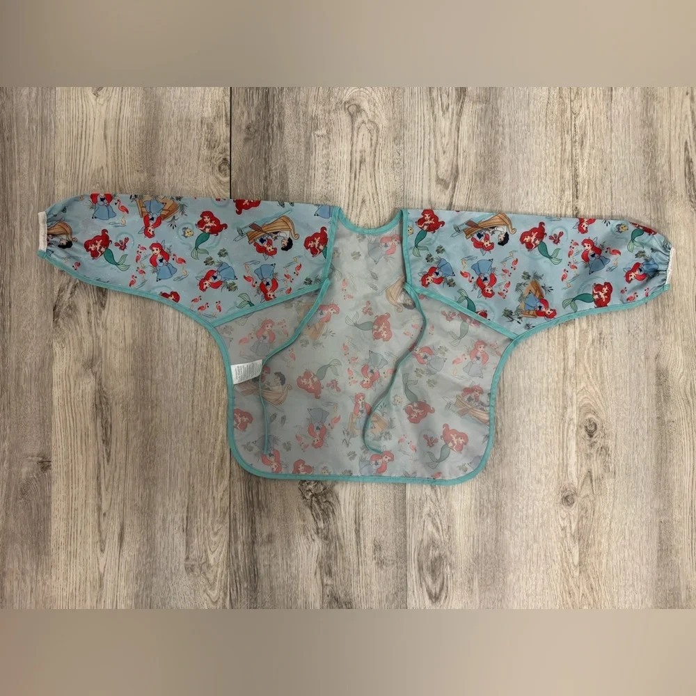 Disney little mermaid  Blue Bib with Long Sleeves
